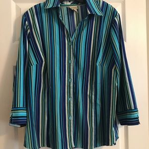 Kim Roger’s Plus Size Button Down Blouse